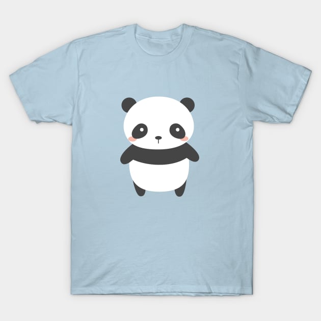 Kawaii Panda Bear T-Shirt T-Shirt by happinessinatee